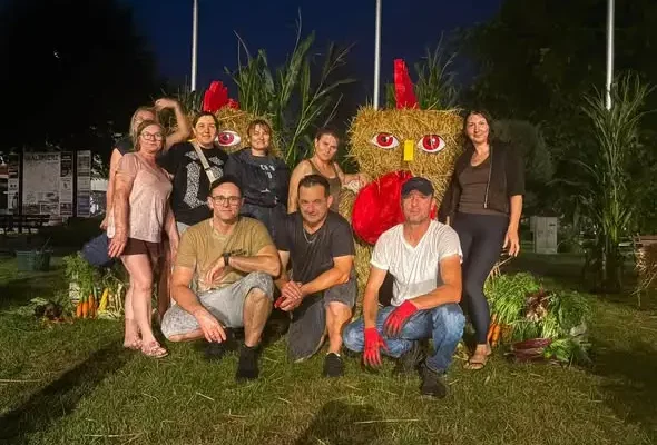 Dożynki w Skalbmierzu: deszcz nie przeszkodził w przygotowaniach