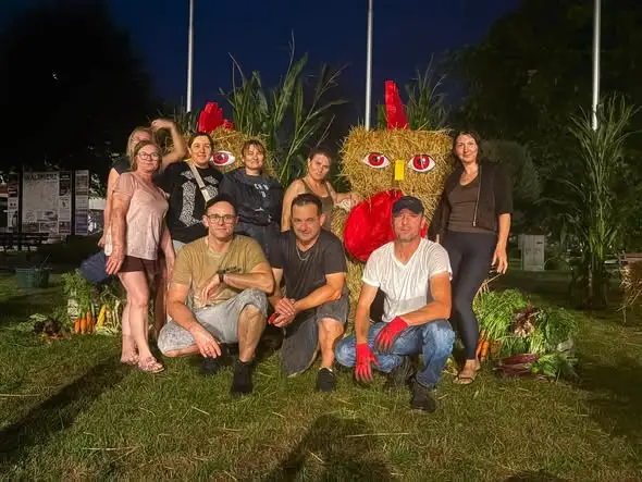 Dożynki w Skalbmierzu: deszcz nie przeszkodził w przygotowaniach