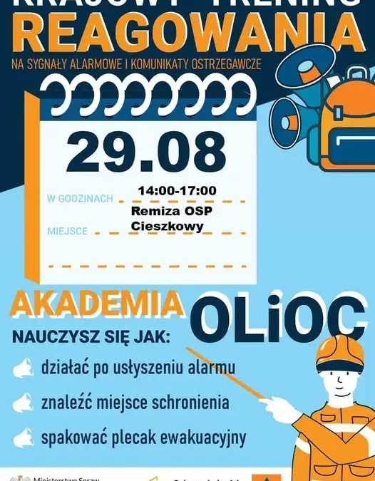 Krajowy Trening Reagowania w Cieszkowach – sprawdź, jak być gotowym na zagrożenia