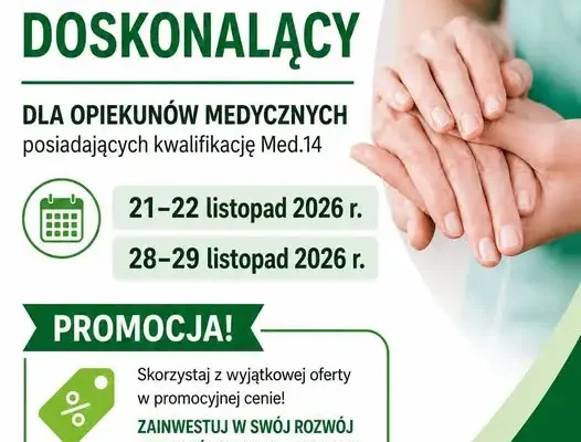 Kurs doskonalący dla opiekunów medycznych w Skalbmierzu