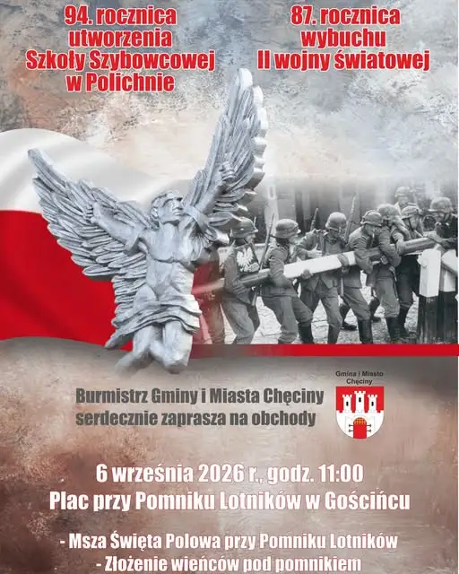 Święto Lotników w Gościńcu: Burmistrz Chęcin zaprasza na uroczystości