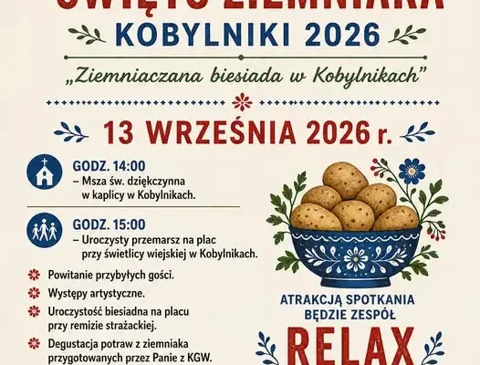 XIX Święto Ziemniaka w Kobylnikach – zaproszenie na ziemniaczaną biesiadę
