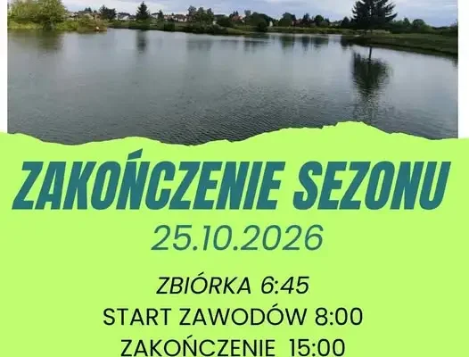 Koło PZW Kazimierza Wielka zaprasza na zawody wędkarskie kończące sezon 2026