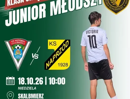 Victoria Skalbmierz zmierzy się z Naprzodem Jędrzejów w klasie okręgowej juniorów młodszych