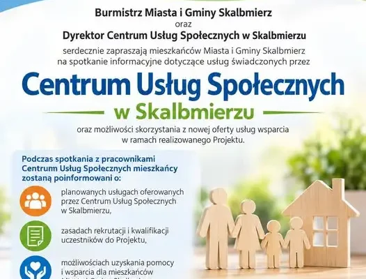 Skalbmierz: spotkanie o usługach Centrum Usług Społecznych i nowym projekcie wsparcia
