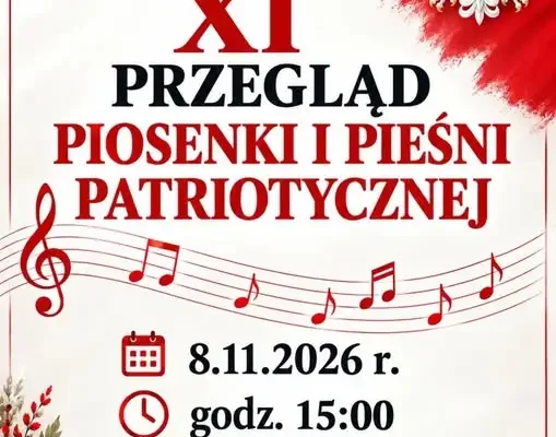 XI Przegląd Piosenki i Pieśni Patriotycznej w Czarnocinie – zgłoszenia do 30 października